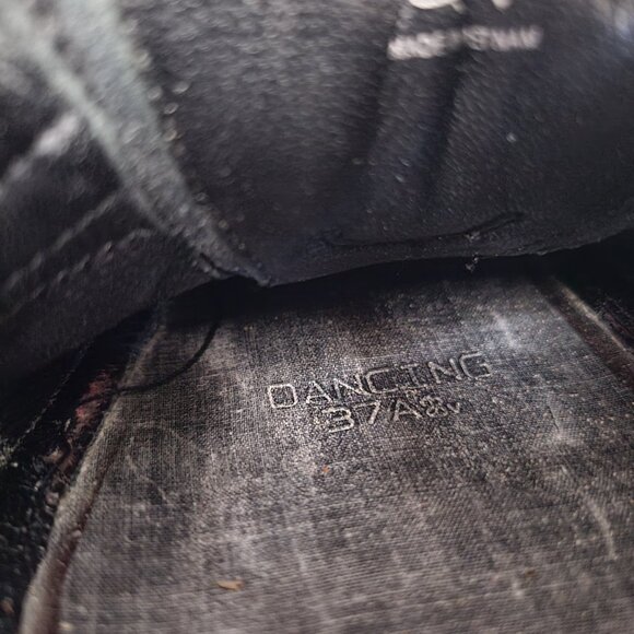 Prada Sport Black Patent Leather Lace Up Ballet Sneakers EU 37.5 US 7 - Picture 14 of 16